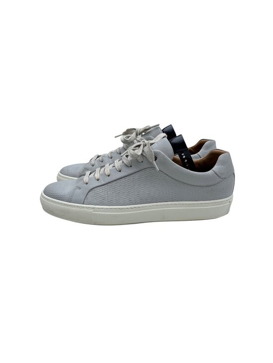 Hugo Boss Other - Hugo Boss Mens Italian Leather Sneakers Size 12 Light Gray Textured Design